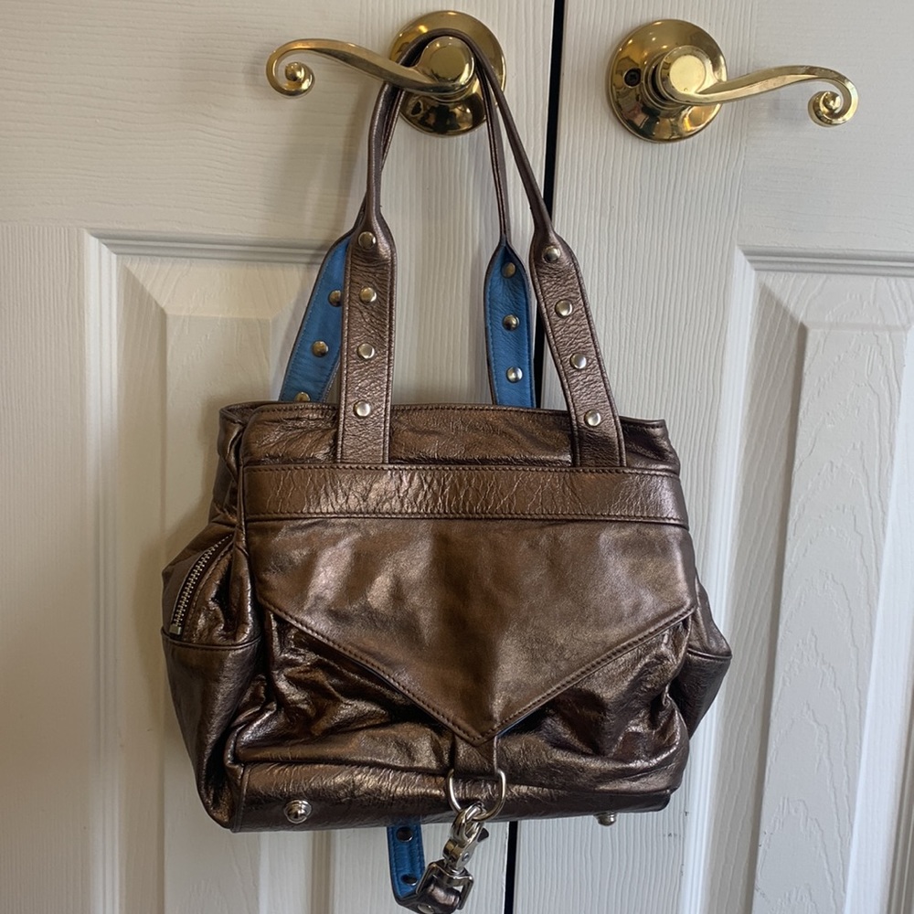 Botkier Trigger Metallic Bronze Handbag - Picture 2 of 5